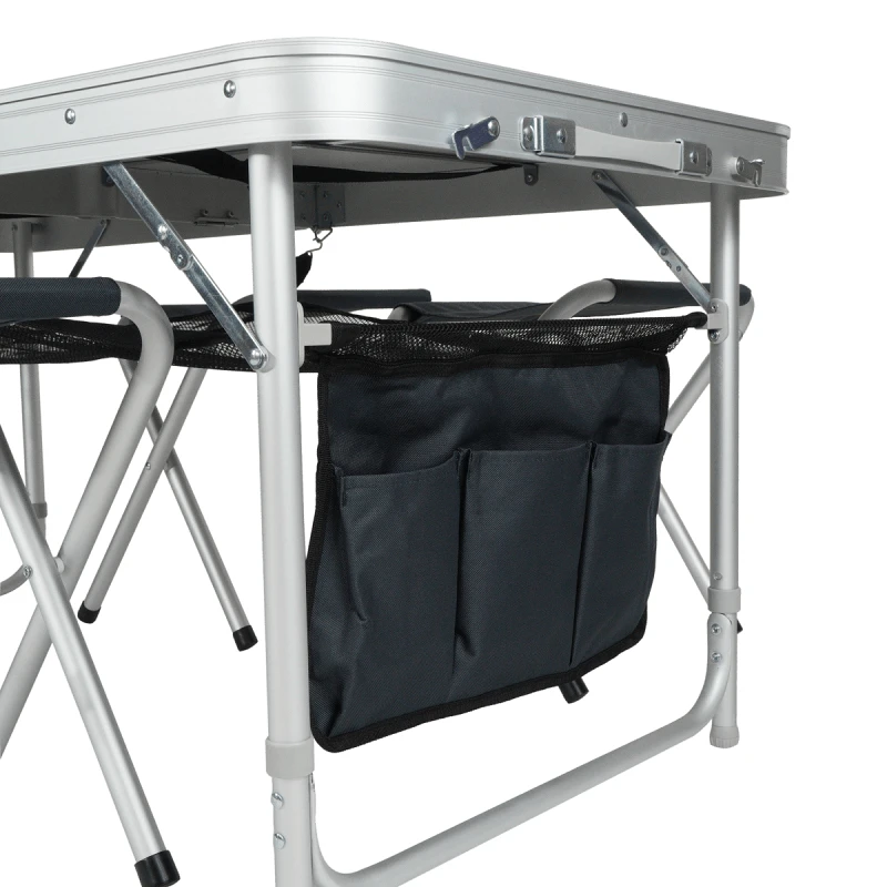 Golden Catch Folding Table Set with 4 Chairs - Photo №4