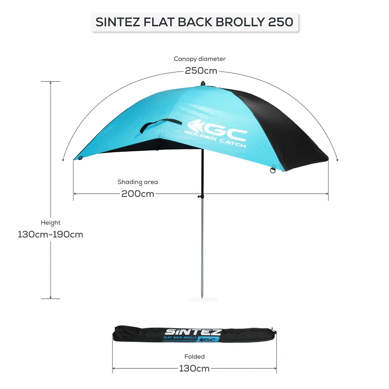 Golden Catch Sintez Flat Back Brolly 250 - Photo №2