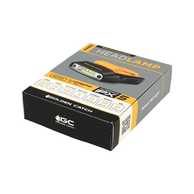 Golden Catch W/UV Sensor Headtorch FV201 24 With Clip - Photo №8