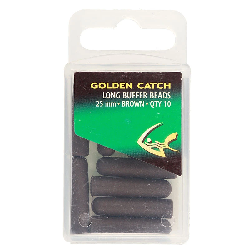 Golden Catch Buffer Rubber Long Beads 25mm - Photo №2