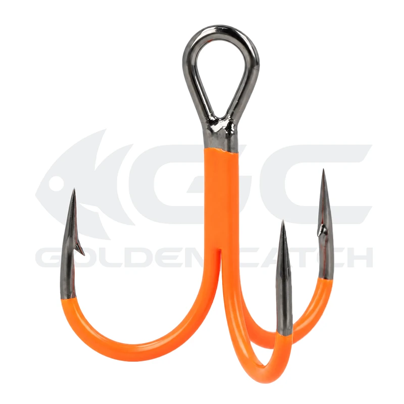 Golden Catch Treble Hook Armor Needle TS Medium UV Orange
