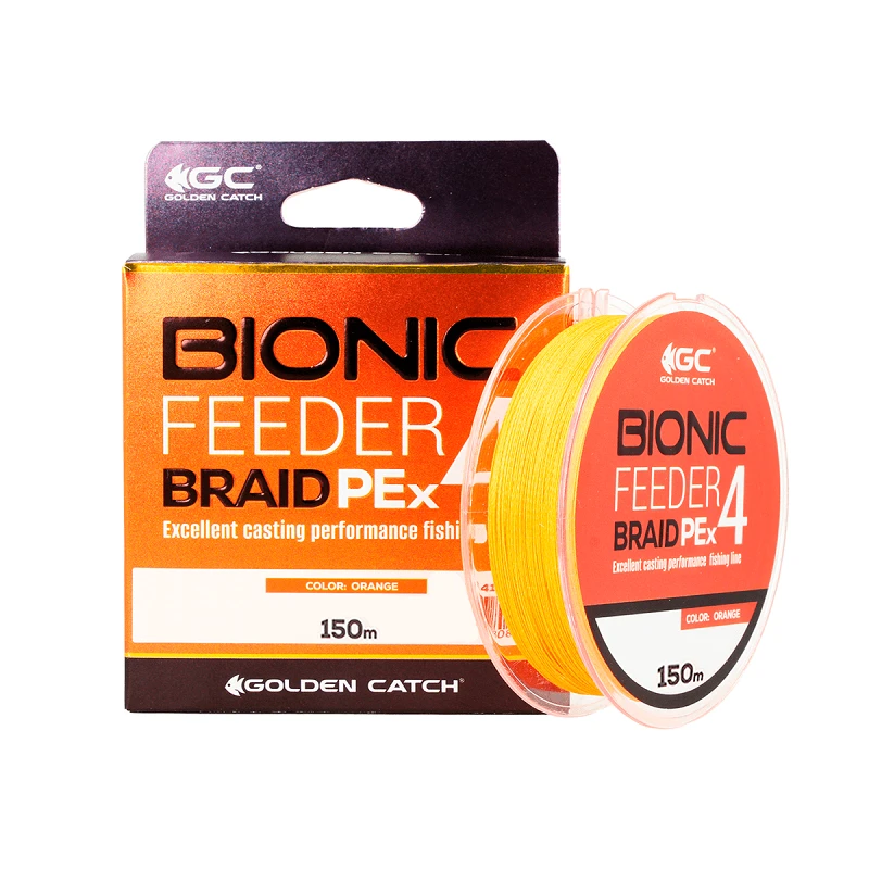 Golden Catch Braided Line Bionic Feeder PE X4 150m Orange