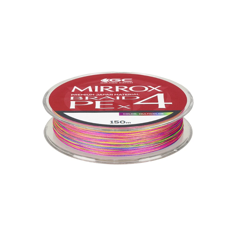 Golden Catch Braided Line Mirrox PE X4 150m Multicolor - Photo №2