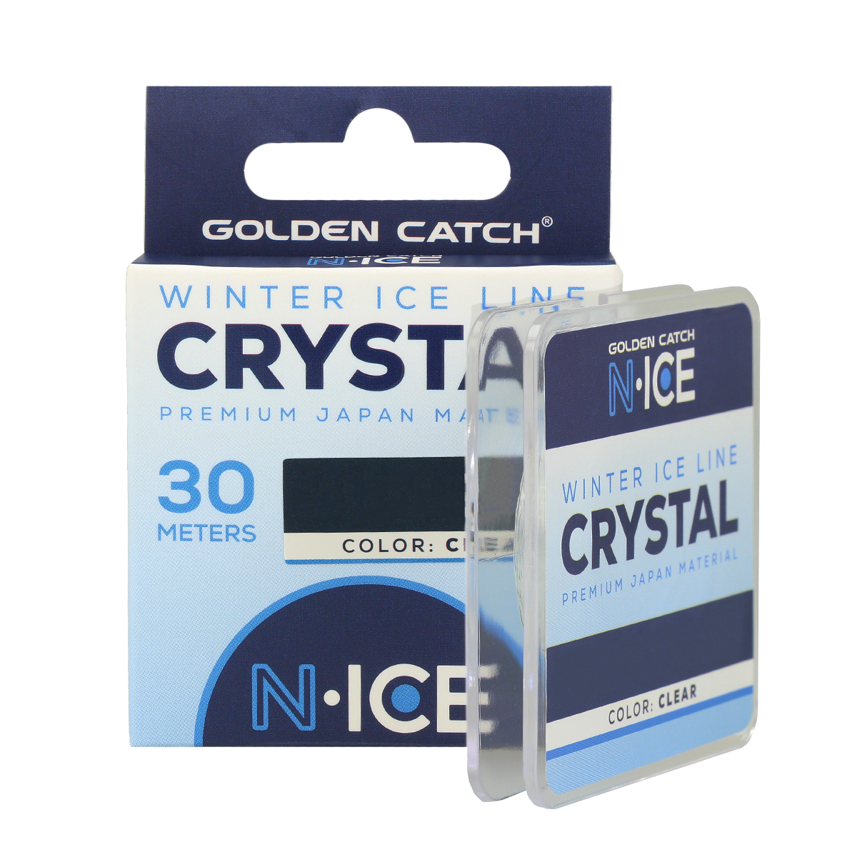 Golden Catch Nylon Line N-Ice Crystal 30m Clear 
