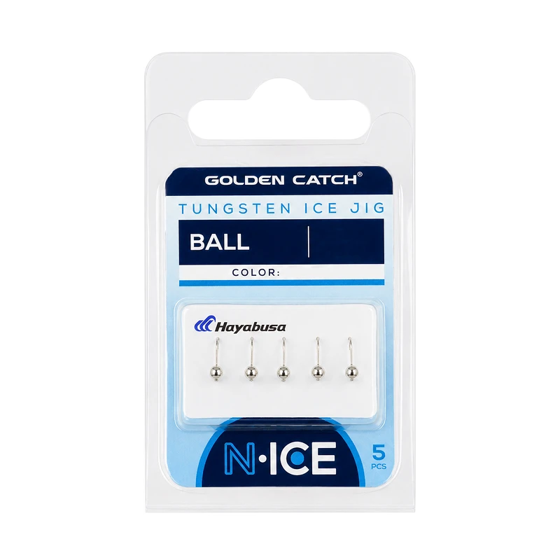 Golden Catch N-Ice Tungsten Ice Jig Ball 2.5mm 0.16g - Photo №1