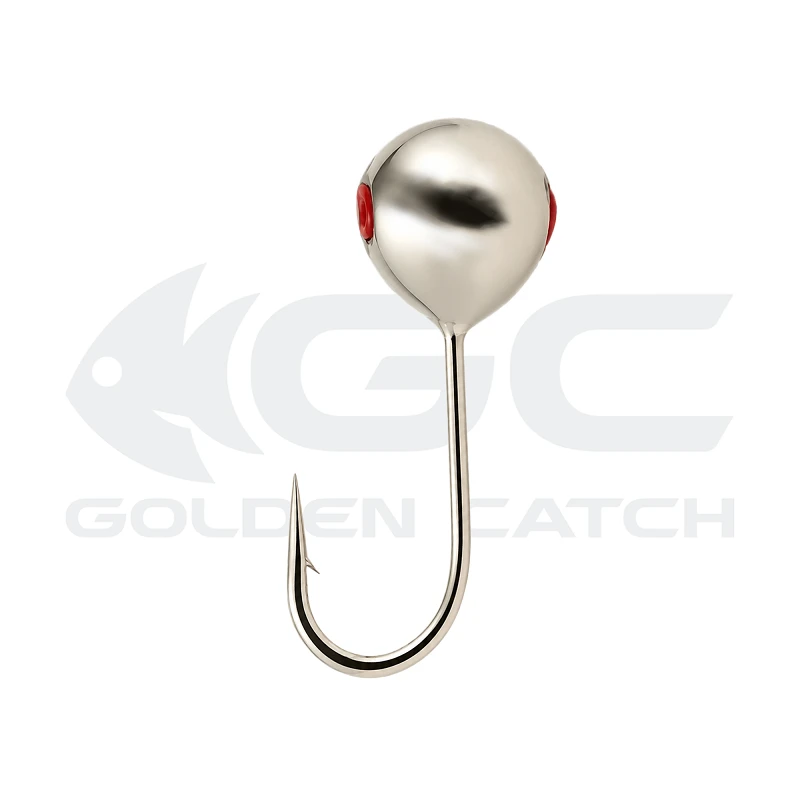 Golden Catch N-Ice Tungsten Ice Jig Ball with Hole 3.5mm 0.41g