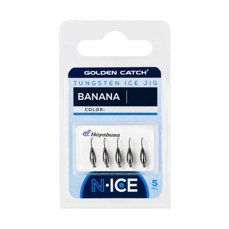 Golden Catch N-Ice Tungsten Ice Jig Banana 2.5mm 0.5g - Photo №1