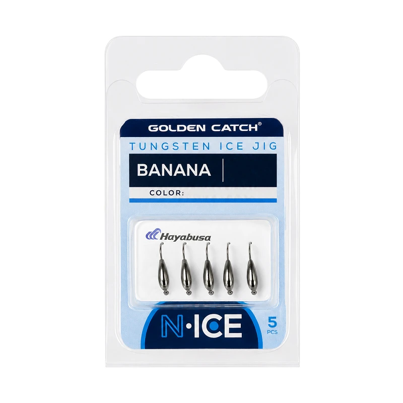 Golden Catch N-Ice Tungsten Ice Jig Banana 3.0mm 0.82g - Photo №1