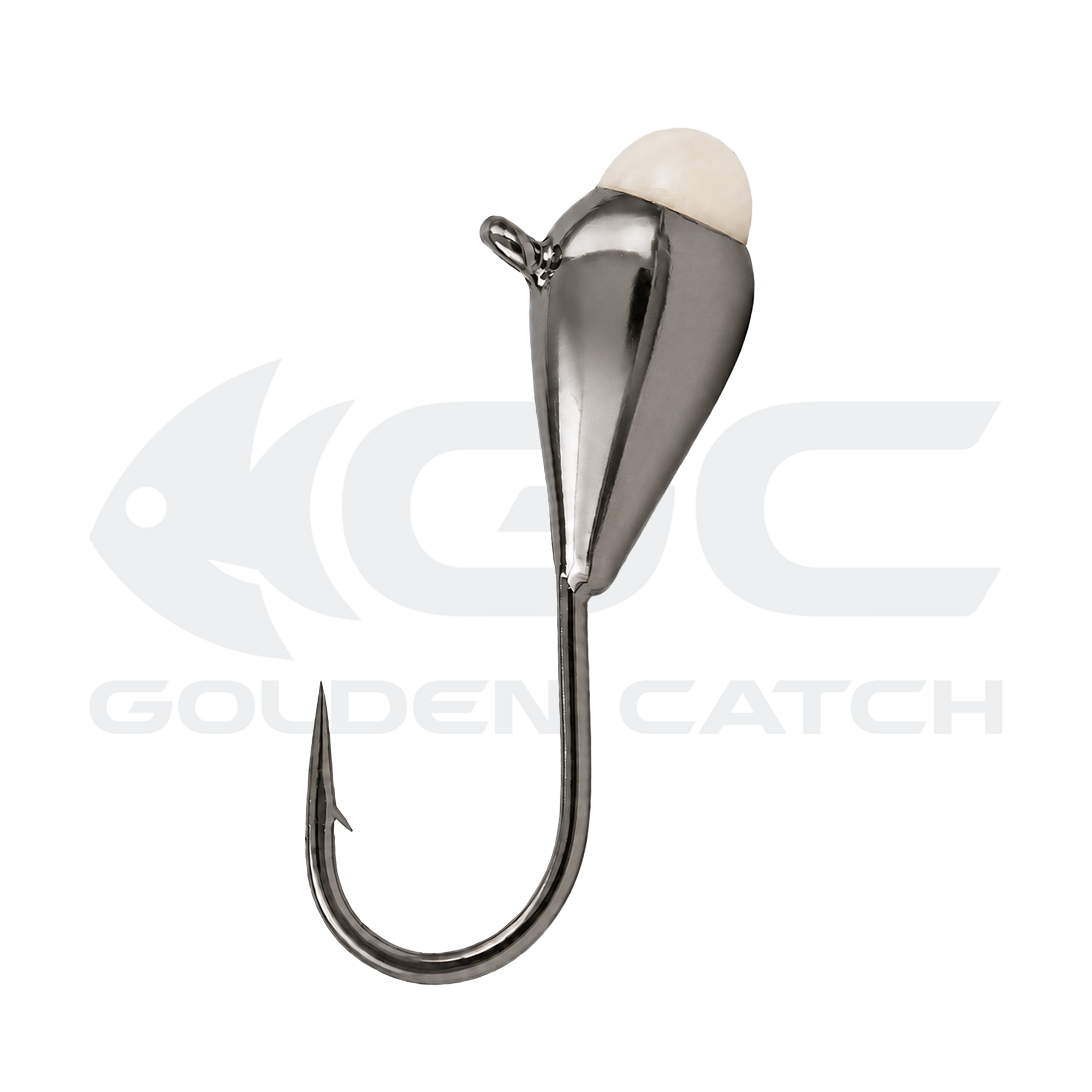 Golden Catch N-Ice Tungsten Ice Jig Drop with Bead 2.5mm 0.25g Glow