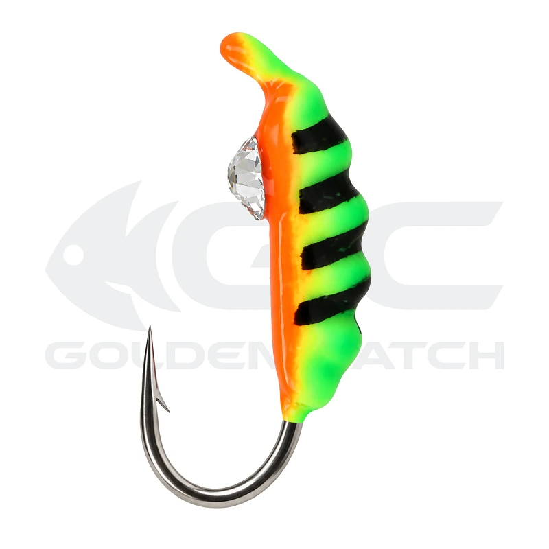 Golden Catch N-Ice Tungsten Ice Jig Maggot 3.0mm 0.52g