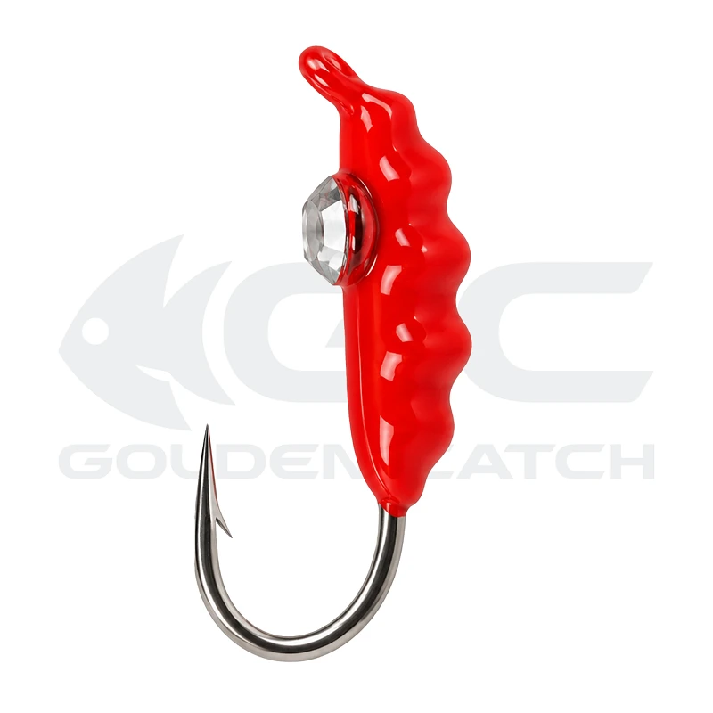 Golden Catch N-Ice Tungsten Ice Jig Maggot 3.5mm 0.78g