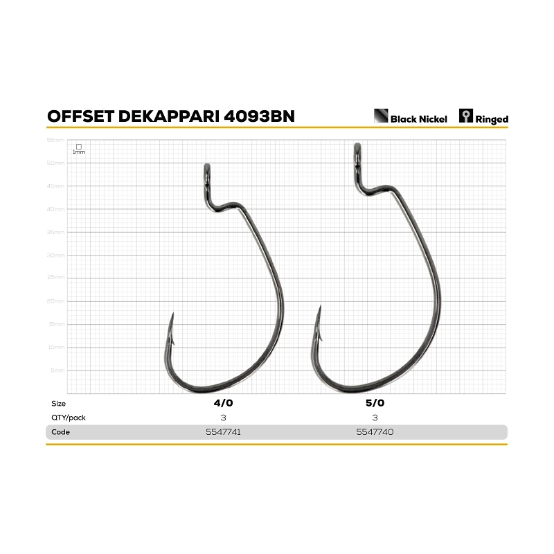 Golden Catch Offset Hook Dekappari 4093BN (Technical Packaging) - Photo №2