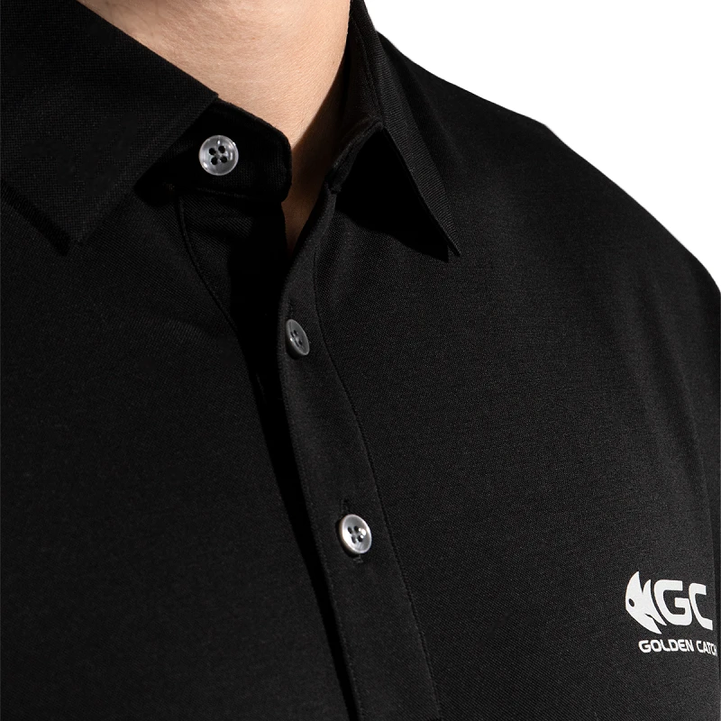 Golden Catch Polo Short Sleeve Black - Photo №3