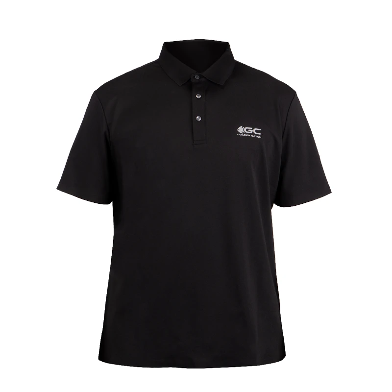 Golden Catch Polo Short Sleeve Black