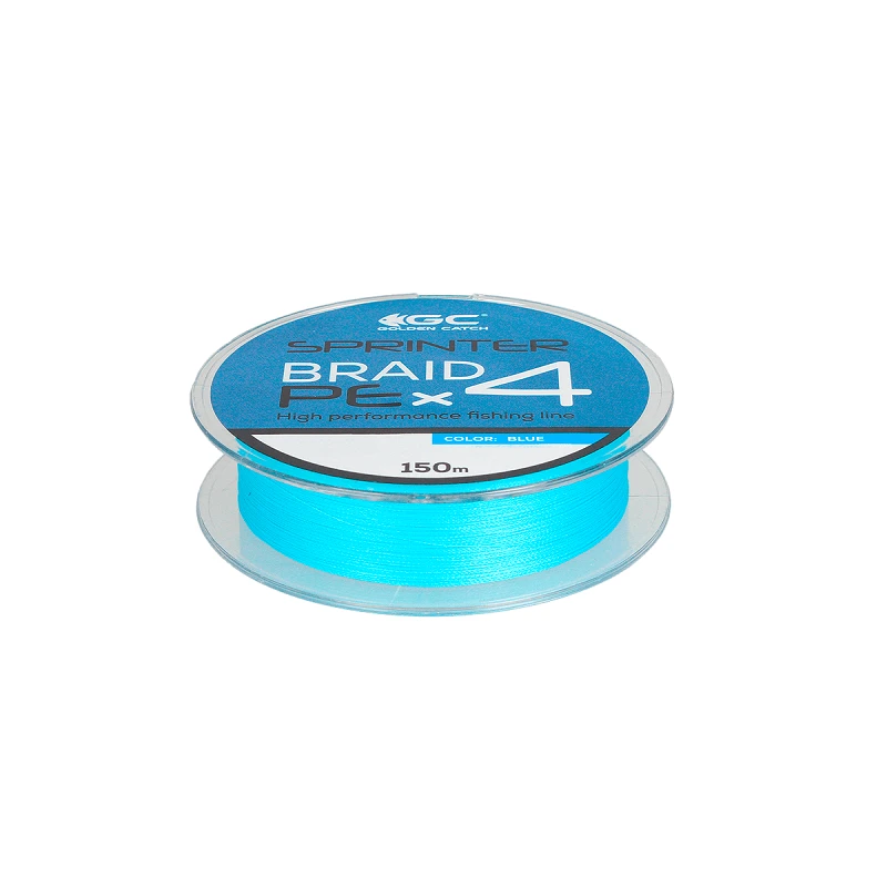 Golden Catch Braided Line Sprinter PE X4 150m Blue - Photo №1
