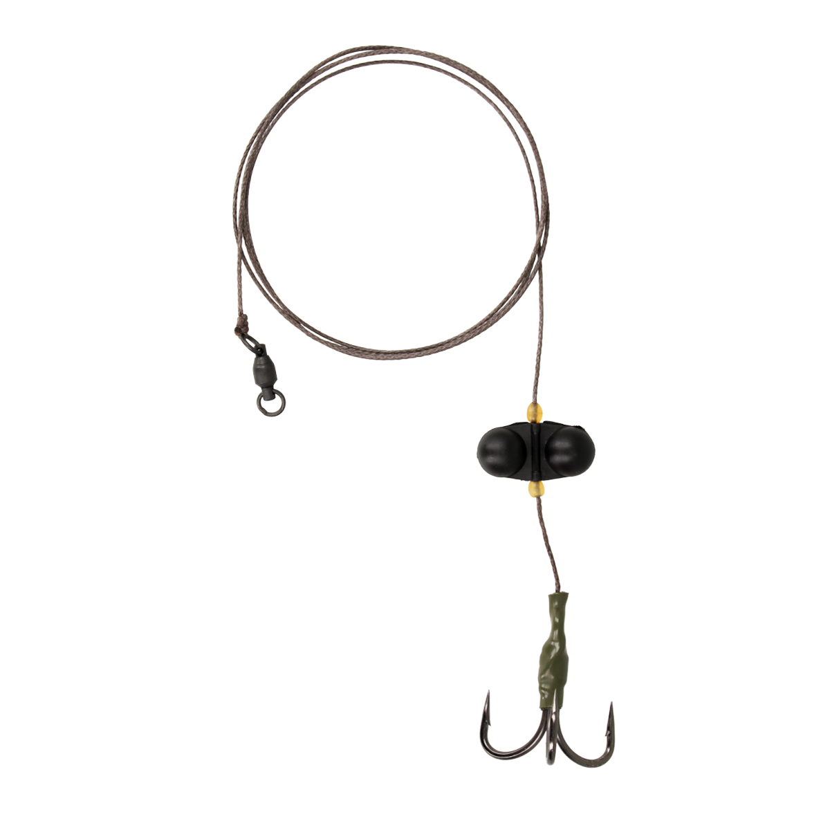 Golden Catch Catfish Rig Treble Hook With Rattle