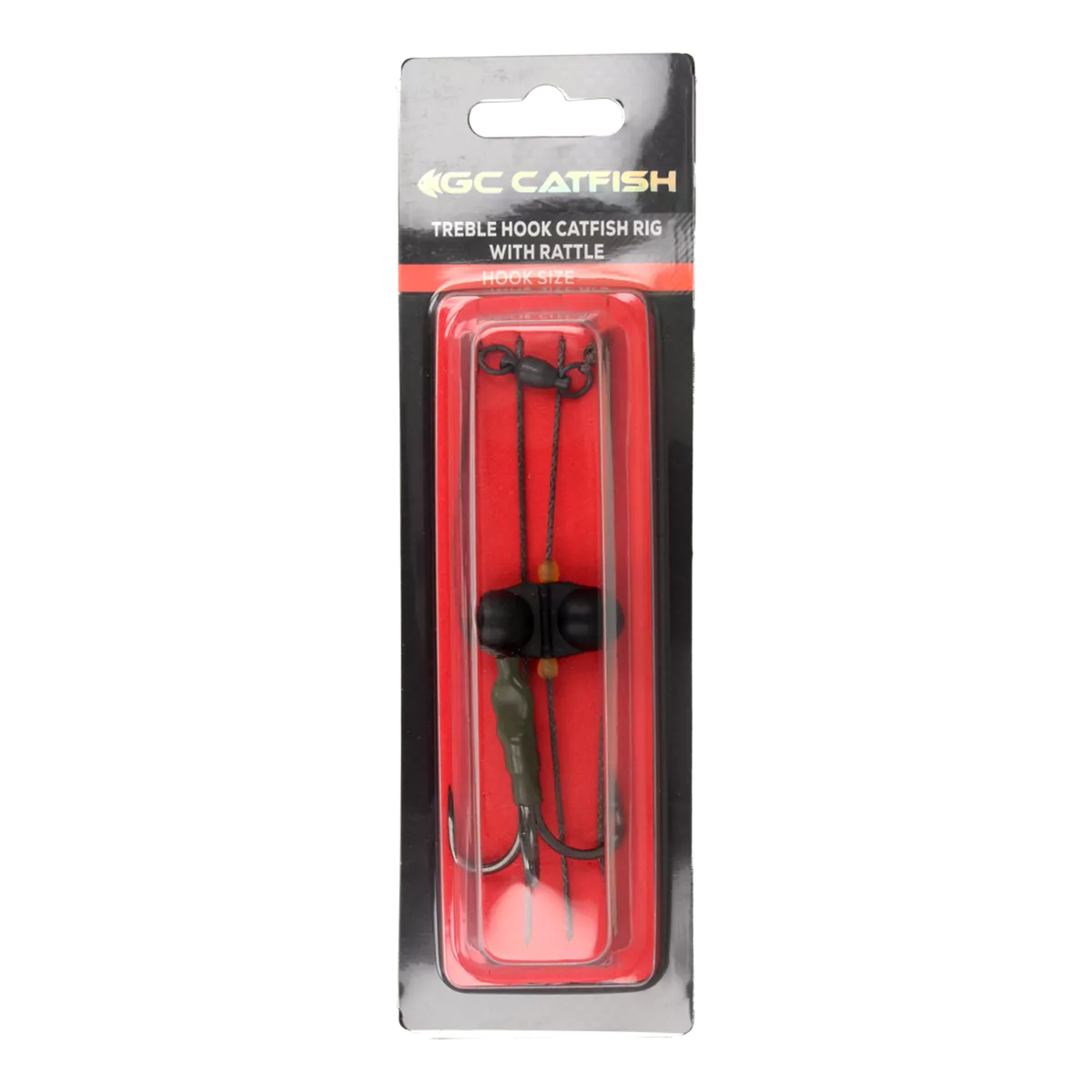 Golden Catch Catfish Rig Treble Hook With Rattle - Photo №1