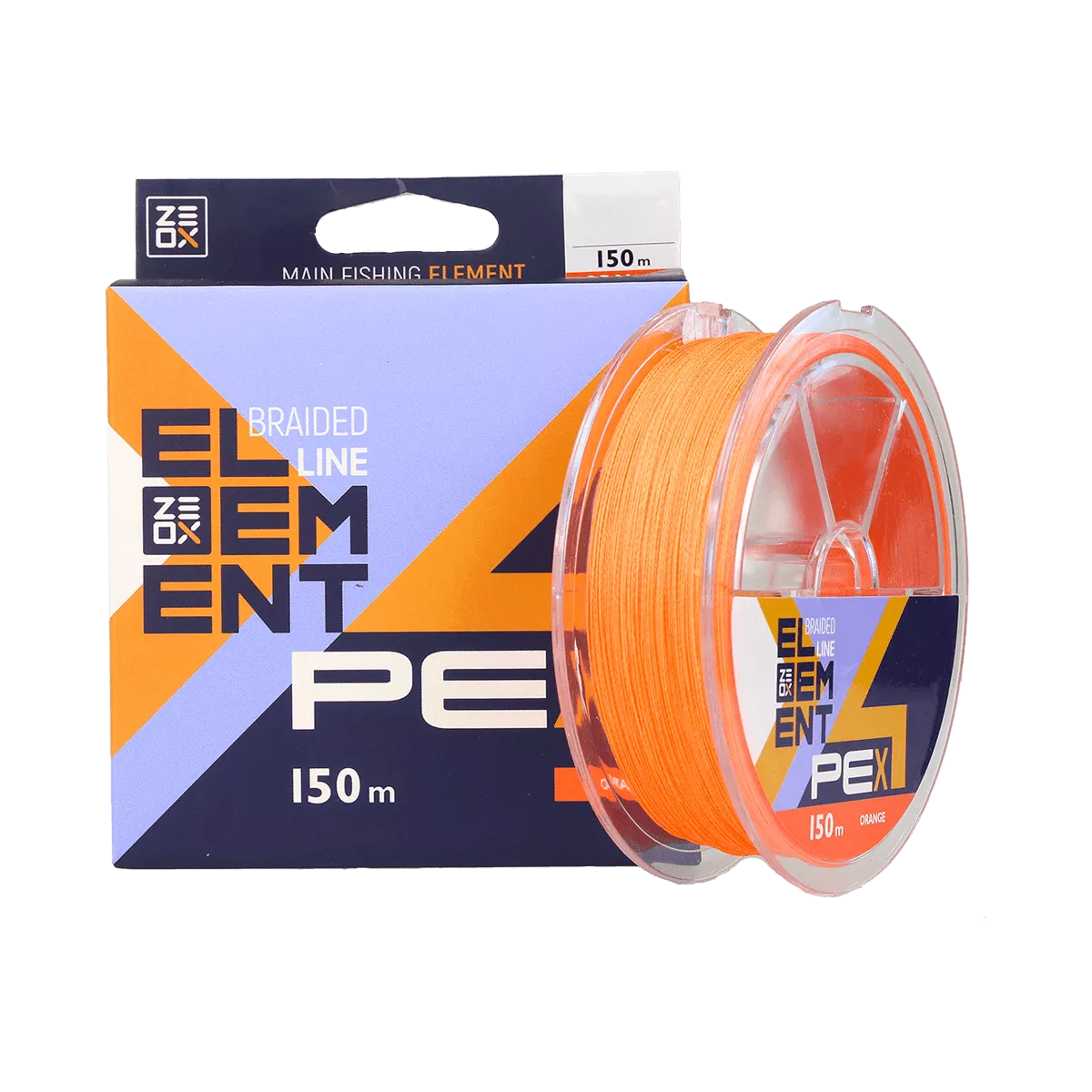 ZEOX Braided Line Element PE X4 150m Orange: check it out on the official  Golden Catch website!