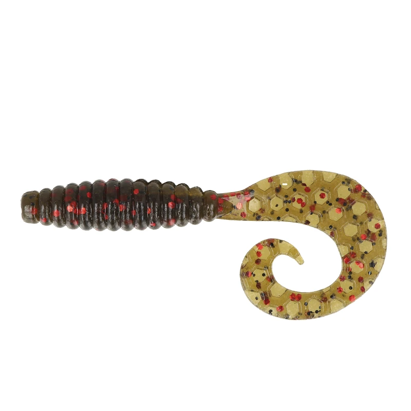 ZEOX Silicone Baits Comma Grub 2.4in.